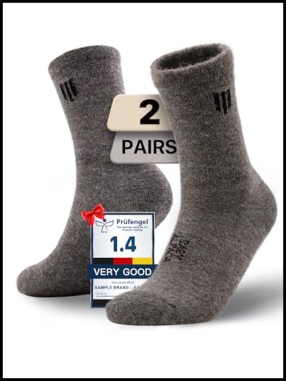 Baby Alpaca Wool Midweight Micro Crew Socks Men Women Hiking